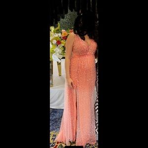 Made in Lebanon fully beaded evening gown size 44
